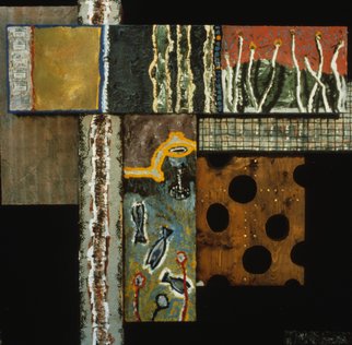 Ignacio Font; Number 1 Gun, 1988, Original Painting Acrylic, 69 x 72 inches. 