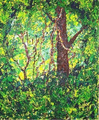 Jack Earley, 'Window Into The Woods', 2001, original Painting Acrylic, 60 x 48  x 1 inches. Artwork description: 1911 SOLD. Jack Earleys wonderful, vibrant landscape invites you right into the woods. The work is painted in a richly textured style that, as you approach the work, opens up and invites you further in. The work is acrylic on canvas stretched over heavy duty stretcher bars. It ...