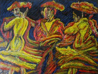 Richard Wynne; Fandango, 2013, Original Painting Other, 21 x 16 inches. Artwork description: 241   Dance, spanish dance, contemporary, representational, movement, hispanic, traditional dance. ...