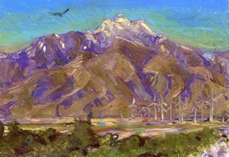 Edem Elesh, 'Desert Hawk', 2010, original Pastel Oil, 10 x 7  x 1 inches. 
