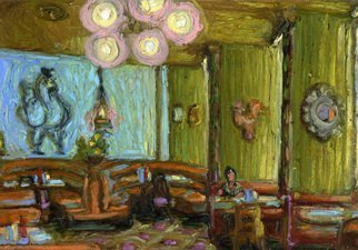 Edem Elesh, 'Evergreen Diner 3', 2009, original Pastel Oil, 10 x 7  x 1 inches. 