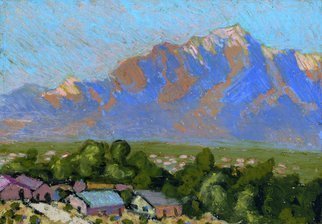 Edem Elesh, 'High Desert Dawn', 2009, original Pastel Oil, 10 x 7  x 1 inches. 