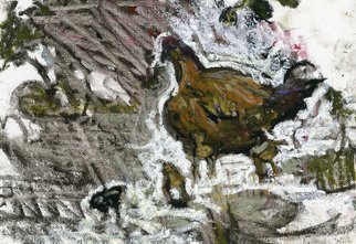 Edem Elesh, 'Thaichooks', 2010, original Pastel Oil, 10 x 7  x 1 inches. 