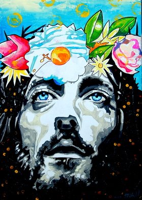 Norbert Szuk; Jesus, 2020, Original Painting Acrylic, 50 x 70 cm. Artwork description: 241 canvas...