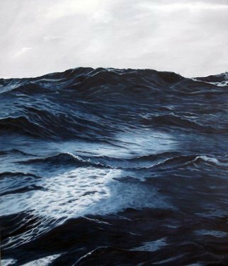 Edna Schonblum; High Sea 18, 2017, Original Painting Oil, 60 x 70 cm. 
