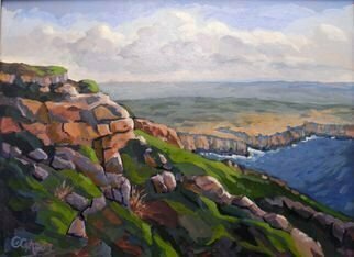 Edward Abela; Malta F Omm Ir Rih, 2021, Original Painting Acrylic, 24 x 20 inches. Artwork description: 241 Un- spoilt part of Malta showing rugged rocky terrain from a sketch I made on one of my visits. ...