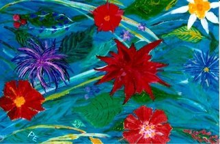 Paul Edwards; Impossible Garden, 2017, Original Painting Acrylic, 16 x 20 inches. Artwork description: 241 A collection of flowers making an impossible garden. ...