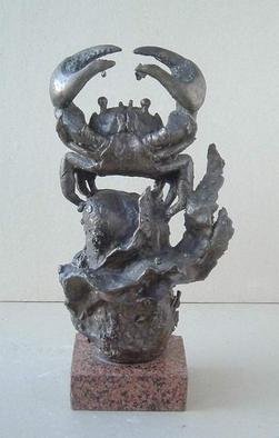 Alexander Efimov; Crab The Winner, 1995, Original Sculpture Bronze, 12 x 10 cm. 