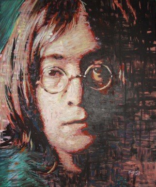 Erick Nogueda; John Lennon Portrait Two, 2012, Original Painting Acrylic, 50 x 60 cm. Artwork description: 241  Handmade Portrait of John Lennon in neoimpresionist tendency.  ...