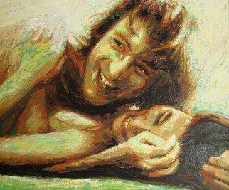 Erick Nogueda; John Lennon And Yoko Ono ..., 2012, Original Painting Acrylic, 60 x 50 cm. Artwork description: 241   Handmade Portrait of John Lennon in neoimpresionist tendency.    ...