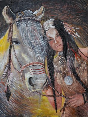 Erick Nogueda; Savage Colors III, 2012, Original Painting Acrylic, 60 x 80 cm. Artwork description: 241       Handmade horse paintings in neoimpresionist tendency.       ...