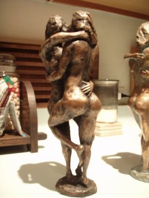 Eric Jorgenson; Embrace 2, 2009, Original Sculpture Bronze,  11 inches. Artwork description: 241  Bronze of embracing female figures ...