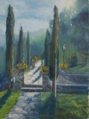 Elena Sokolova; Tuscany Cyprus, 2014, Original Painting Oil, 30 x 40 cm. Artwork description: 241  Garden ...