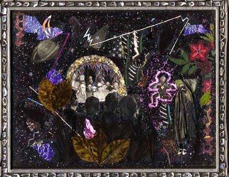 Elena Mary Siff; The Magic Show, 2017, Original Collage, 10 x 8 inches. Artwork description: 241 Surreal image of audience in a movie theater...
