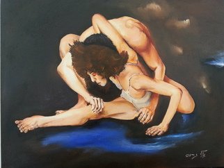 Eli Gross; Hold Me And Do Not Let Me Go, 2014, Original Painting Oil, 60 x 50 cm. Artwork description: 241 oil on canvas ...