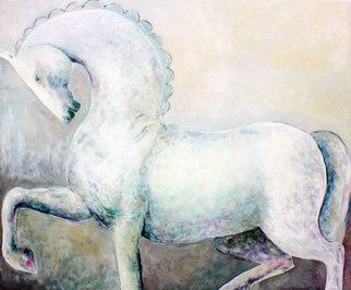 Elisaveta Sivas, It was a dream, 2015, Original Painting Oil, size_width{GREY_HORSE-1503995272.jpg} X 39.4 inches