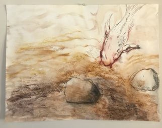 Elizabeth Griffith; Koi Fish, 2017, Original Watercolor, 18 x 24 inches. 