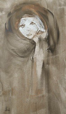 Emilio Merlina, 'Angel Of Forgiveness', 2014, original Drawing Charcoal, 24 x 44  cm. Artwork description: 38328  on canvas     ...
