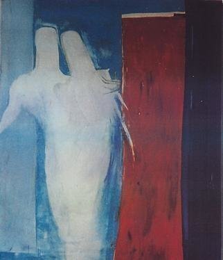 Emilio Merlina, Devil and angel, 1991, Original Painting Oil, size_width{Arrival-1010084689.jpg} X 120 cm