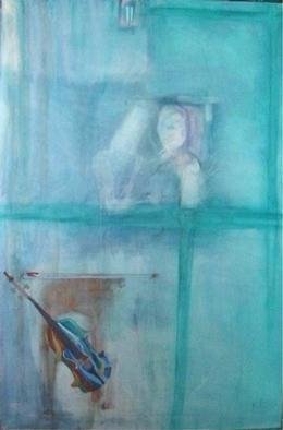 Emilio Merlina, 'Mother', 2001, original Mixed Media, 100 x 150  cm. Artwork description: 74553 water oil, acrylic on canvas...