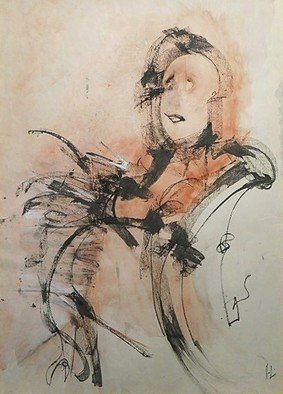 Emilio Merlina, 'Mother', 2016, original Mixed Media, 70 x 100  cm. Artwork description: 19008             on cardboard                  ...