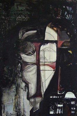 Emilio Merlina, 'Nazareno E Il Centurione', 2007, original Mixed Media, 400 x 600  x 3 cm. Artwork description: 75588  oil , acrylic and charcoal on canvas ...