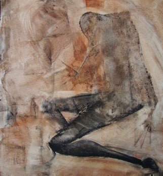 Emilio Merlina, 'A Difficult Game', 2006, original Drawing Charcoal, 41 x 43  x 2 cm. Artwork description: 80418  charcoal on canvas ...