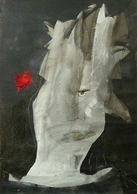 Emilio Merlina, 'Ace Of Hearts', 2016, original Mixed Media, 49 x 70  x 9 cm. Artwork description: 12798   on canvas                                      ...