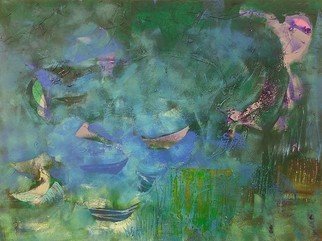 Emilio Merlina, 'Agitated Lagoon', 2017, original Painting Oil, 80 x 60  cm. Artwork description: 10383 on canvas...