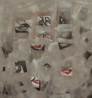 Emilio Merlina, 'Anonymous', 2017, original Mixed Media, 41 x 44.5  cm. Artwork description: 9348 canvas...