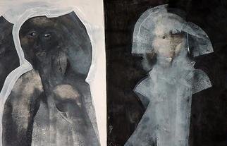 Emilio Merlina, Devil and angel, 2006, Original Painting Acrylic, size_width{at_nightfall-1137533055.jpg} X 52 cm