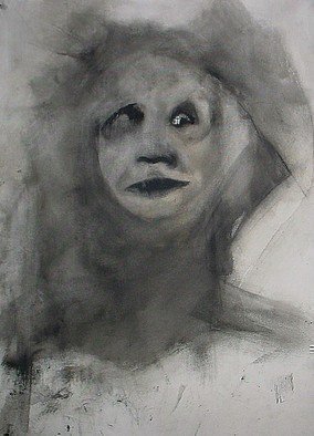 Emilio Merlina, 'At The Last Checkpoint', 2010, original Drawing Charcoal, 43 x 61  cm. Artwork description: 68343  charcoal on canvas ...