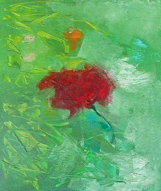 Emilio Merlina, 'Because Of A Red Rose', 2017, original Painting Oil, 60 x 70  cm. Artwork description: 10383 on canvas...