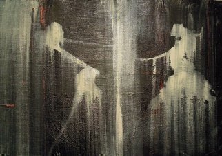 Emilio Merlina, 'Behind The Curtains', 2013, original Painting Oil, 28 x 20  cm. 