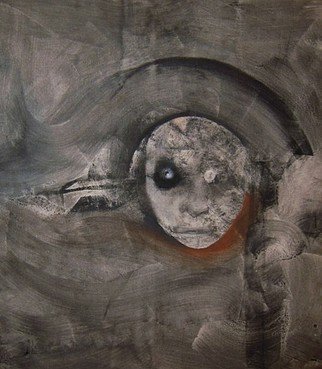 Emilio Merlina, 'Black Wind', 2012, original Drawing Charcoal, 50 x 56  cm. Artwork description: 51093  on canvas ...