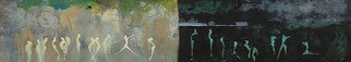 Emilio Merlina, 'Day And Night', 2018, original Mixed Media, 112 x 12.5  cm. Artwork description: 3138 canvas , evolution of existing works...