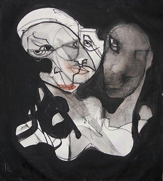 Emilio Merlina, 'Despite My Doubts', 2011, original Mixed Media, 42 x 45  cm. Artwork description: 60408  charcoal and acrylic on canvas ...