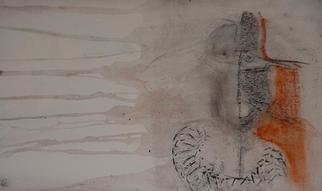 Emilio Merlina, 'Dirty Flag', 2005, original Drawing Charcoal, 50 x 35  cm. Artwork description: 83178 charcoal on canvas...