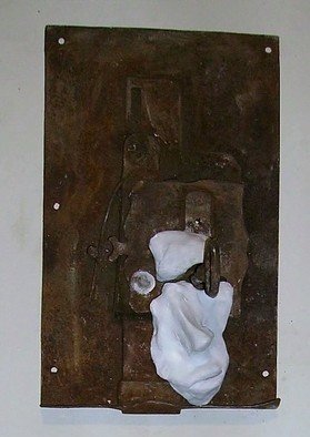 Emilio Merlina, 'Do Not Try To Open My Mind', 2006, original Sculpture Mixed, 18 x 29  x 12 cm. Artwork description: 88008  rusty iron and terracotta ...