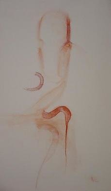 Emilio Merlina, Devil and angel, 2005, Original Drawing Charcoal, size_width{empty_soul-1130107940.jpg} X 50 cm
