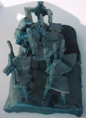 Emilio Merlina, Devil and angel, 1997, Original Sculpture Ceramic, size_width{forgetful_sleep-1032044604.jpg} X 16 cm