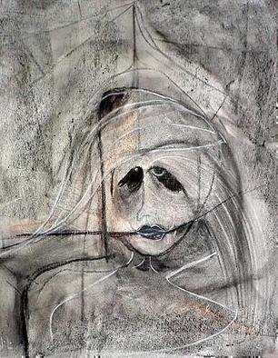Emilio Merlina, 'Happy Unhappiness 2', 2006, original Drawing Charcoal, 49 x 62  cm. Artwork description: 81453 charcoal and pastel on canvas...