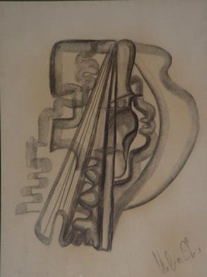 Emilio Merlina, 'Heroin', 1981, original Drawing Charcoal, 50 x 55  cm. Artwork description: 97323 charcoal on paper...