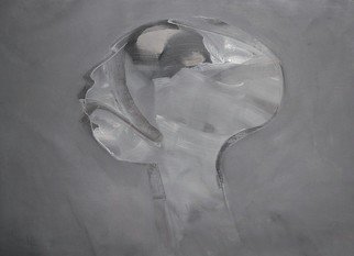 Emilio Merlina, 'Human Species', 2011, original Mixed Media, 60 x 44  cm. Artwork description: 58683  acrylic and charcoal on canvas  ...