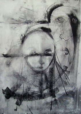 Emilio Merlina, 'I Go When I Dismiss Myself', 2007, original Drawing Charcoal, 450 x 630  x 2 cm. Artwork description: 80763  charcoal on canvas ...