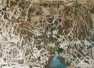 Emilio Merlina, 'In The Secret Garden', 2018, original Mixed Media, 70 x 50  cm. Artwork description: 3138 on copper panel...