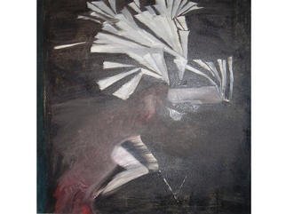 Emilio Merlina, Devil and angel, 1994, Original Painting Oil, size_width{indian_davil-1031338998.jpg} X 120 cm