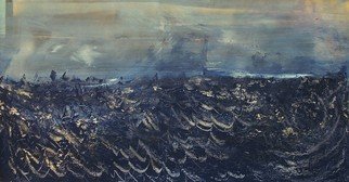 Emilio Merlina, 'Invencible Armada', 2018, original Mixed Media, 144 x 72  cm. Artwork description: 4863 canvas , evolution of existing work...