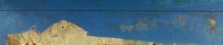 Emilio Merlina, 'Leftovers Of Blue', 2017, original Painting Oil, 53 x 11  cm. Artwork description: 10038 on mediodensit...