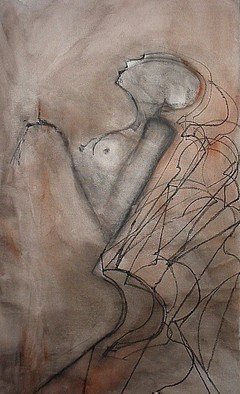 Emilio Merlina, 'Looking Ahead ', 2010, original Drawing Charcoal, 48 x 80  cm. Artwork description: 67653  charcoal on canvas  ...